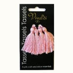 Vivaldi - Ribtex - Tassels 5cm Baby Pink 4pcs